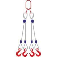 Строп канатный 4СК, с 4 крюками 20Т x 9М