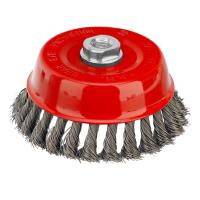 Щетка для УШМ, 125 мм, М14, "чашка", крученая проволока 0.5 мм Matrix по ценам производителя в Краснодаре с доставкой по всей России