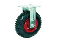 Колесо литое резиновое 160 мм PF160 с протектором и кронштейном по ценам производителя в Краснодаре с доставкой по всей России