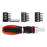 Отвертка реверсивная, набор бит, 12 шт, CrV Matrix по ценам производителя в Краснодаре с доставкой по всей России