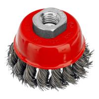 Щетка для УШМ, 65 мм, М14, "чашка", крученая проволока 0.5 мм Matrix по ценам производителя в Краснодаре с доставкой по всей России