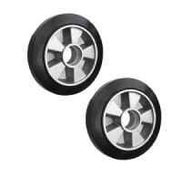 Колесо резиновое 80х70 мм без подшипника для тележек гидравлических BF/DF-III/RHP/AC/DF/CW2/PWH купить в Москве с доставкой по всей России | ProtosMarket.ru