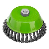 Щетка для УШМ, 150 мм, М14, "чашка", крученая проволока 0.5 мм Сибртех по ценам производителя в Краснодаре с доставкой по всей России