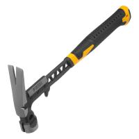 Молоток строительный 450 г, цельнокованый,боек с магнитом, двухкомп. обрезин. рук-ка Denzel по ценам производителя в Краснодаре с доставкой по всей России