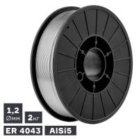 Проволока сварочная MIG, алюминий ER 4043 (AlSi5), Ø 1,2 мм, 2 кг по ценам производителя в Краснодаре с доставкой по всей России