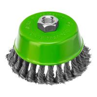 Щетка для УШМ, 100 мм, М14, "чашка", крученая металлическая проволока Сибртех по ценам производителя в Краснодаре с доставкой по всей России