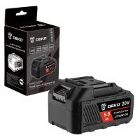 Аккумулятор DEKO R-UNV5.0 ULTRA+, Li-ion, 20В, 5.0А*ч, с повышенной токоотдачей по ценам производителя в Краснодаре с доставкой по всей России