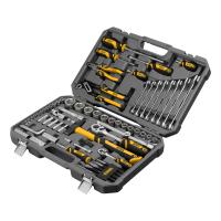 Набор инструментов, 1/2", 1/4", CrV, S2, пластиковый кейс, 84 предмета Denzel по ценам производителя в Краснодаре с доставкой по всей России