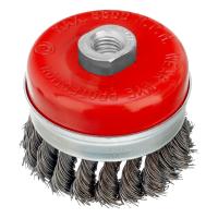 Щетка для УШМ Heavy Duty, 80 мм, М14, "чашка", крученая проволока 0.5 мм Matrix по ценам производителя в Краснодаре с доставкой по всей России