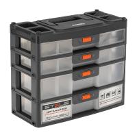 Органайзер для хранения с выдвижными лотками 310х150х260мм, 4 секции, пластик Stels по ценам производителя в Краснодаре с доставкой по всей России