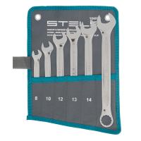 Набор ключей комбинированных 6 шт, 8-17 мм,  антислип Stels по ценам производителя в Краснодаре с доставкой по всей России
