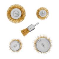 Набор щеток для дрели, 5 шт, 2 плоские, 50-75 мм, 3 "чашки", 25-50-75 мм, со шпильками Matrix по ценам производителя в Краснодаре с доставкой по всей России