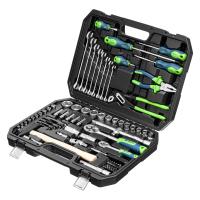 Набор инструментов, 1/2", 1/4", пластиковый кейс 76 предметов Сибртех по ценам производителя в Краснодаре с доставкой по всей России