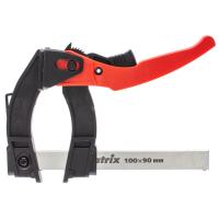 Струбцина реечная быстрозажимная, пластиковый корпус рычажно-храповой механизм, 100 х 90 х 195 мм, штанга 5 х 20 мм Matrix по ценам производителя в Краснодаре с доставкой по всей России