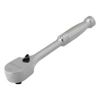 Ключ-трещотка 1/4", CrV, 120 зубьев, цельнометаллический, хром Gross по ценам производителя в Краснодаре с доставкой по всей России