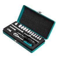 Набор торцевых головок с трещоткой, 1/4", 18 предметов Stels по ценам производителя в Краснодаре с доставкой по всей России