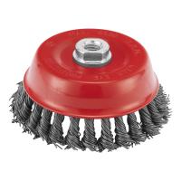 Щетка для УШМ, 125 мм, М14, "чашка", крученая проволока 0.8 мм Matrix по ценам производителя в Краснодаре с доставкой по всей России