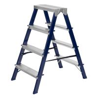 Стремянка двусторонняя 4 ступени, стальная, Сибртех по ценам производителя в Краснодаре с доставкой по всей России