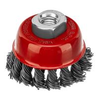 Щетка для УШМ, 65 мм, М14, "чашка", крученая проволока 0.8 мм Matrix по ценам производителя в Краснодаре с доставкой по всей России