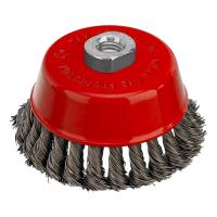 Щетка для УШМ, 100 мм, М14, "чашка", крученая проволока 0.5 мм Matrix по ценам производителя в Краснодаре с доставкой по всей России