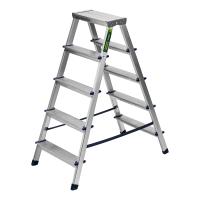 Стремянка двусторонняя 5 ступеней, алюминиевая, Сибртех по ценам производителя в Краснодаре с доставкой по всей России