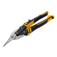 Ножницы по металлу, 270 мм, прямой и левый рез, сталь-СrMo, трехкомпонентные рукоятки Denzel по ценам производителя в Краснодаре с доставкой по всей России