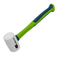 Киянка резиновая, 225 г, белая резина, фибергласовая рукоятка Сибртех купить в Москве с доставкой по всей России | ProtosMarket.ru