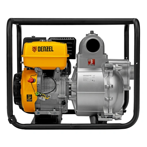 Мотопомпа бензиновая для грязной воды PX-80D, 15 л.с, 3", 1500 л/мин, глубина 8 м , напор 30 м Denzel по ценам производителя в Краснодаре с доставкой по всей России