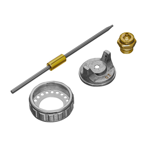 Ремкомплект для краскораспылителя 4 предмета: сопло 2,0 мм, игла, форсунка, зажим сопла Matrix по ценам производителя в Краснодаре с доставкой по всей России