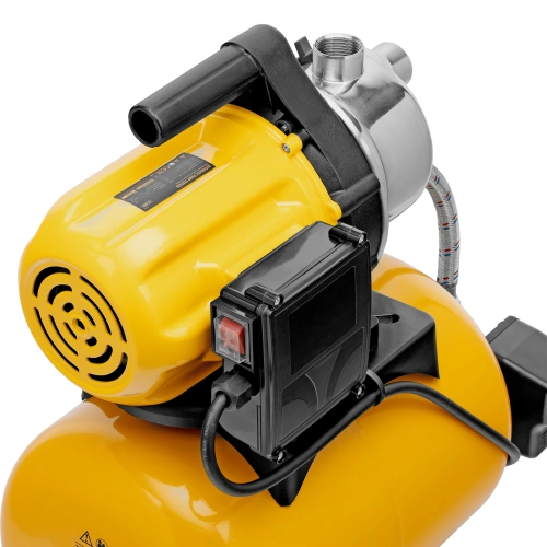 Насосная станция PS800X, 800 Вт, 3200 л/ч, ресивер 24 л, подъем 38 м, нержавейка Denzel по ценам производителя в Краснодаре с доставкой по всей России