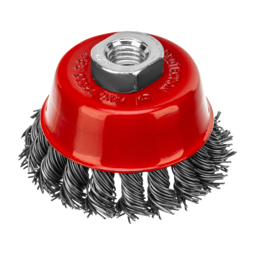 Щетка для УШМ, 75 мм, М14, "чашка", крученая проволока 0.8 мм Matrix по ценам производителя в Краснодаре с доставкой по всей России