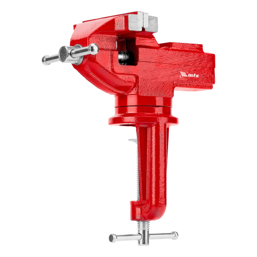 Тиски слесарные, 80 мм, настольные, поворотные, c наковальней MTX по ценам производителя в Краснодаре с доставкой по всей России