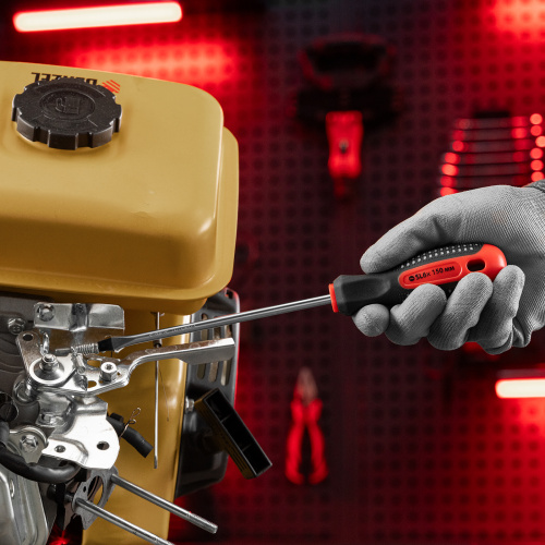 Отвертка Fusion, SL6 х 150 мм, CrV, трехкомпонентная рукоятка "Anti slip" Matrix по ценам производителя в Краснодаре с доставкой по всей России