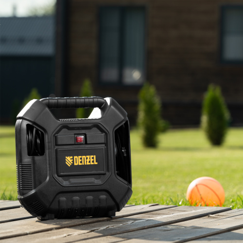 Компрессор воздушный DL1100 1.1 кВт, 180 л/мин, с набором аксессуаров Denzel по ценам производителя в Краснодаре с доставкой по всей России