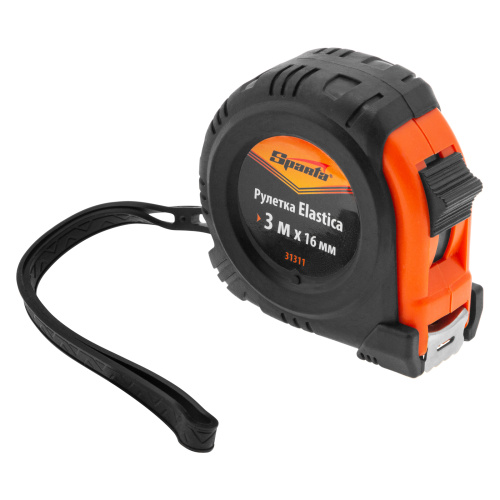 Рулетка Elastica,3 м х 16 мм,обрезиненный корпус Sparta по ценам производителя в Краснодаре с доставкой по всей России