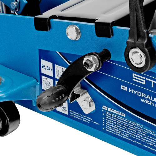 Домкрат гидравлический подкатной 2.5 т, с фиксатором, Safety Pin, 140-385 мм Stels по ценам производителя в Краснодаре с доставкой по всей России