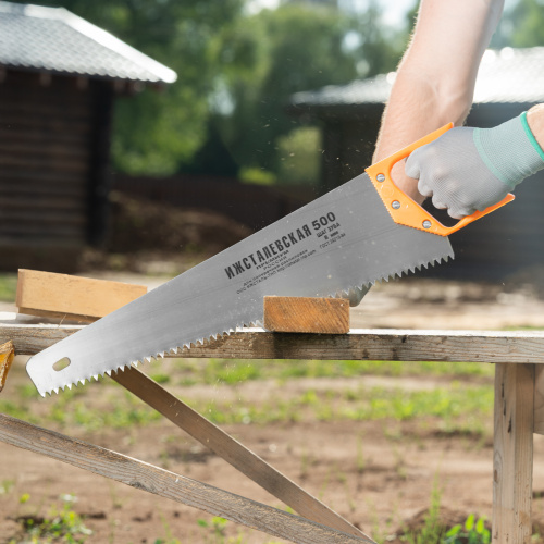 Ножовка по дереву, 500 мм, шаг зубьев 8 мм, пластиковая рукоятка по ценам производителя в Краснодаре с доставкой по всей России