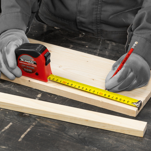 Рулетка Double fixation,10 м х 25 мм,обрезиненный корпус,двойная плавная фиксация Matrix по ценам производителя в Краснодаре с доставкой по всей России