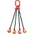 Строп цепной TOR 4СЦ г/п 31,5 т 5,0 м с самозакрывающимися крюками по ценам производителя в Краснодаре с доставкой по всей России