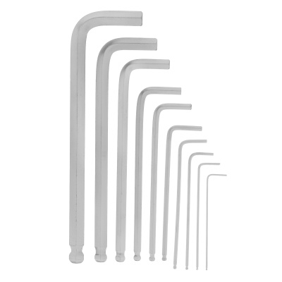 Набор ключей имбусовых HEX, 1.5-12 мм, CrV, 10 шт, удлиненных, шарообразный наконечник, с сатинированным покрытием, чехол Matrix по ценам производителя в Краснодаре с доставкой по всей России