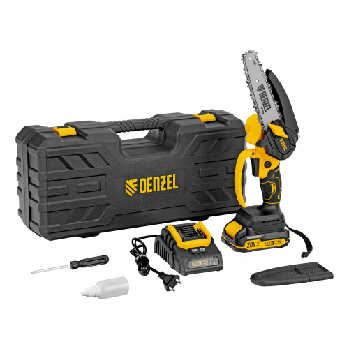 Цепная мини-пила аккумуляторная бесщет., CCS-150, шина 150 мм, Li-Ion, 20 В Denzel по ценам производителя в Краснодаре с доставкой по всей России
