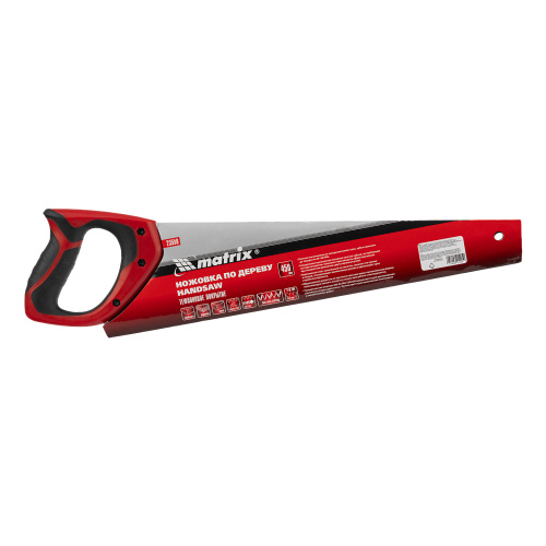 Ножовка по дереву, 450 мм, 7-8 TPI, зуб-3D, каленый зуб, тефлоновое покрытие полотна, двухкомпонентная рукоятка Matrix по ценам производителя в Краснодаре с доставкой по всей России