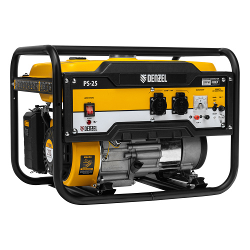 Генератор бензиновый PS 25, 2.5 кВт, 230 В, 15 л, ручной стартер Denzel по ценам производителя в Краснодаре с доставкой по всей России