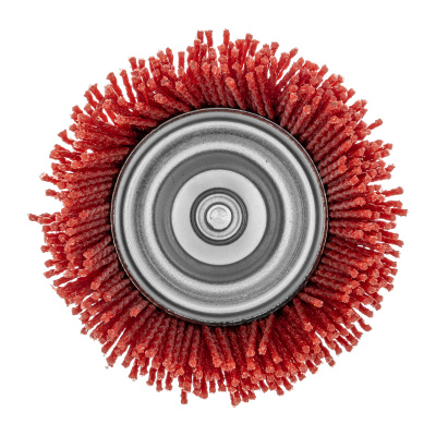 Щетка для дрели, 75 мм, Чашка, со шпилькой, нейлоновая щетина Denzel по ценам производителя в Краснодаре с доставкой по всей России