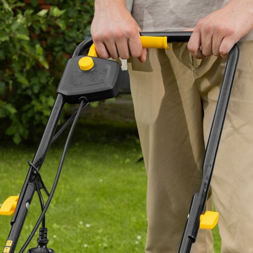 Газонокосилка электрическая GM-1100, 1100 Вт, шир. 32 см, 3 уров., травосб. 30 л Denzel по ценам производителя в Краснодаре с доставкой по всей России