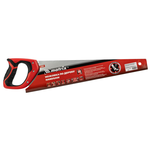 Ножовка по дереву, 500 мм, 7-8 TPI, зуб-3D, каленый зуб, двухкомпонентная рукоятка Matrix по ценам производителя в Краснодаре с доставкой по всей России