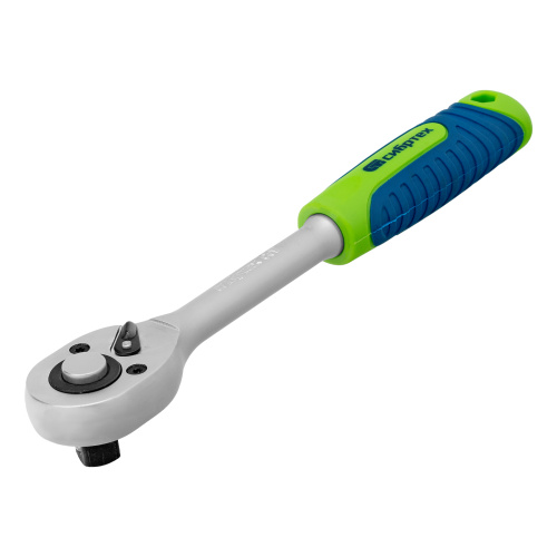 Ключ-трещотка 1/2", 45 зубьев, с быстрым сбросом, матовый хром Сибртех по ценам производителя в Краснодаре с доставкой по всей России