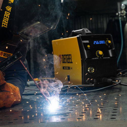 Аппарат инвертор. полуавтомат. cварки IMIG-205SDR, 200 А, ПВ 60%, катушка 5 кг Denzel по ценам производителя в Краснодаре с доставкой по всей России