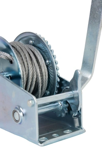 Лебедка ручная барабанная с тросом  400кг  10м оцинкованная TOR FD по ценам производителя в Краснодаре с доставкой по всей России