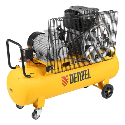 Компрессор воздушный, ременный привод BCI4000-T/100, 4.0 кВт, 100 литров, 690 л/мин Denzel по ценам производителя в Краснодаре с доставкой по всей России